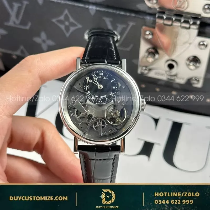 Breguet Tradition 7057 High-End Replica Black Leather Strap ZF Factory 40mm