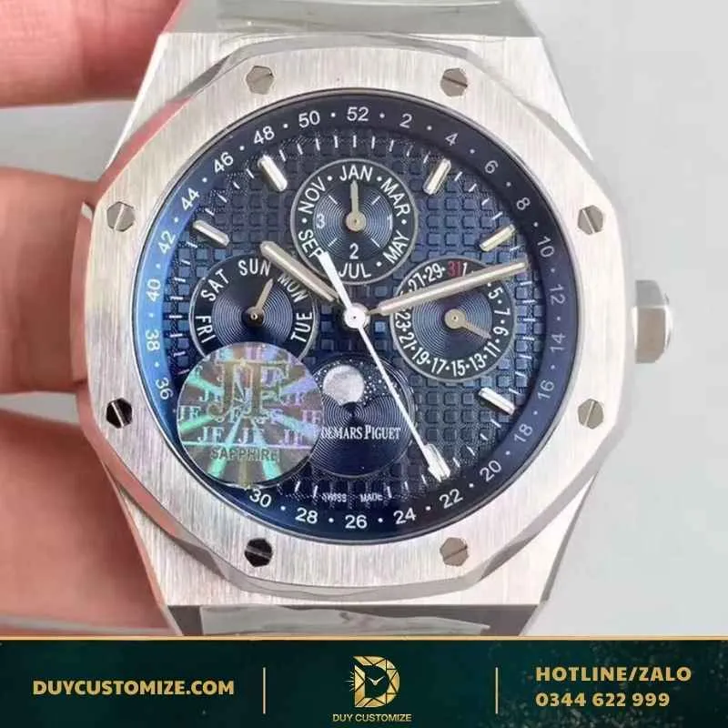 Fake Audemars Piguet Royal Oak 1-1 Calendar BLUE watch