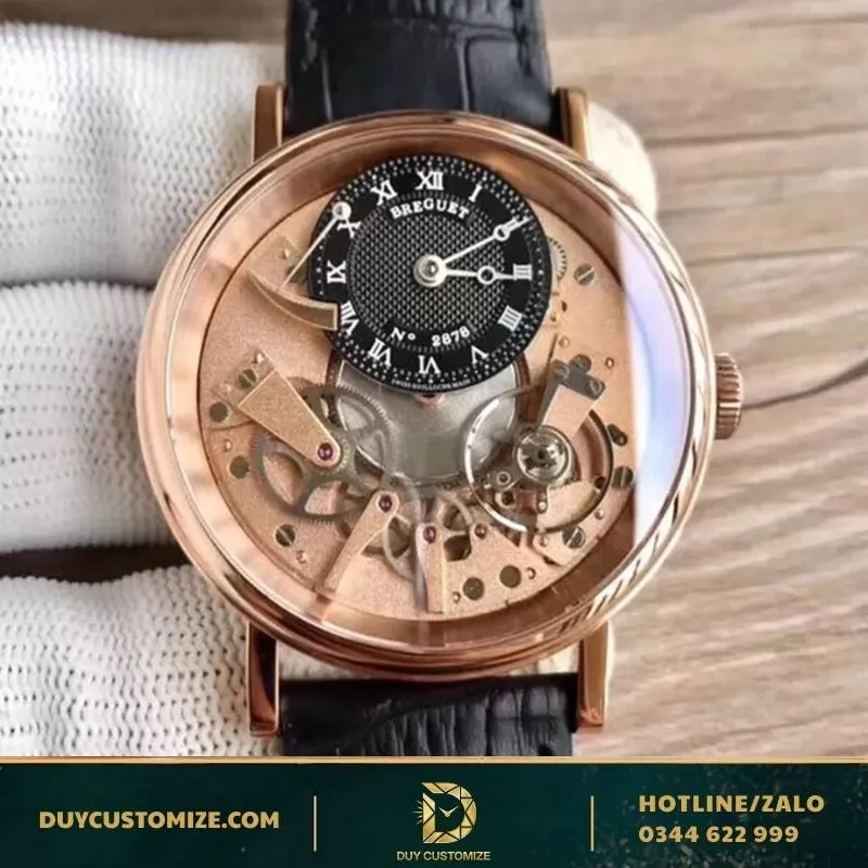 Breguet Fake 1:1 Watch Rose Gold 7057BB