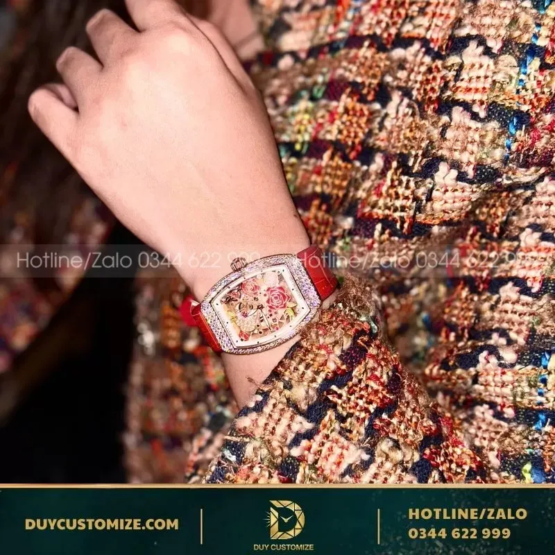 Franck Muller Replica 1:1 Vanguard V32 Skeleton Floral Dial 36mm Watch