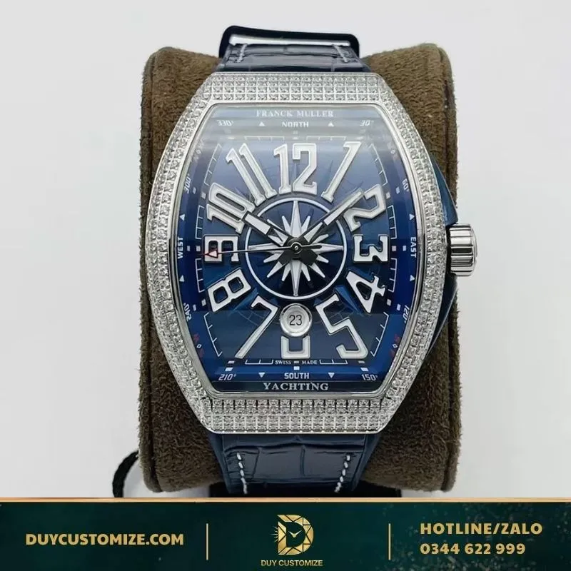 Franck Muller Super Fake 1:1 Yachting Full Diamond Watch