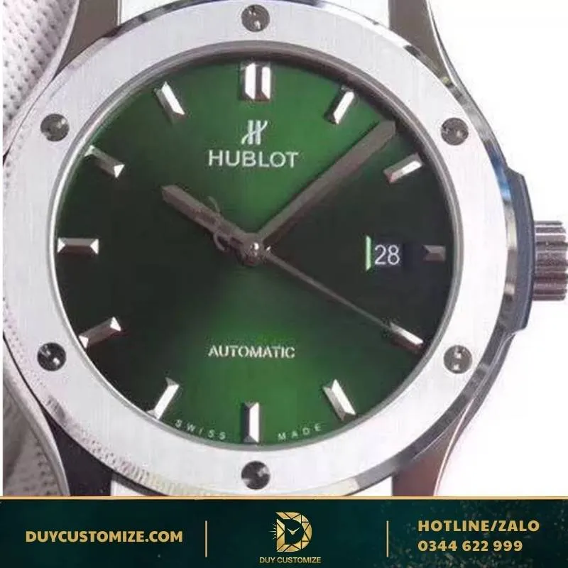 Hublot replica 1-1 Classic Fusion Titanium Green Swiss Watch