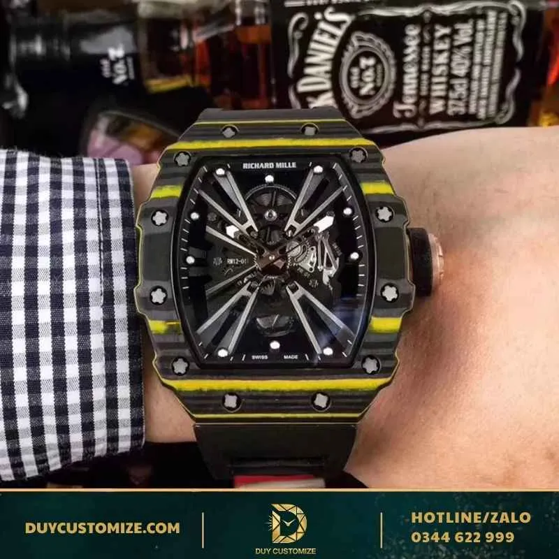 RICHARD MILLE super fake 1-1 watch RM12-01 Fiber Case