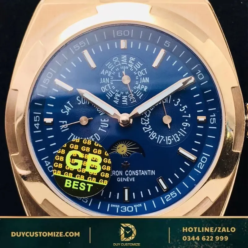 Vacheron Constantin Replica 1-1 Gold Blue Dial Watch