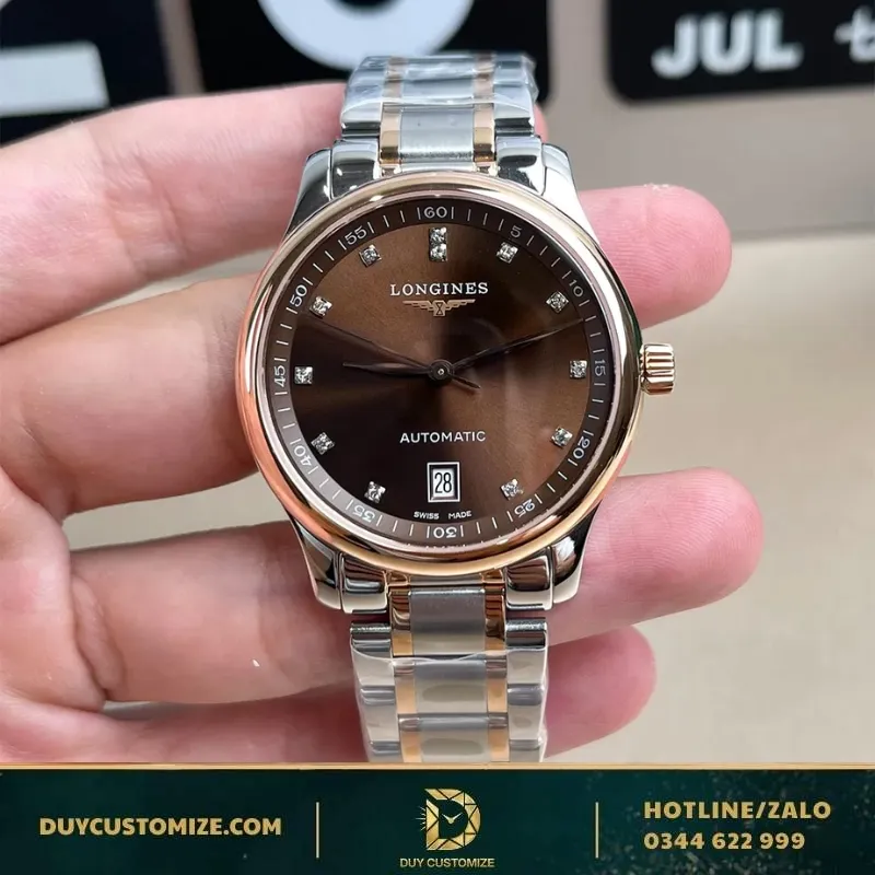 LONGINES Men 40mm Chocolate Dial Watch