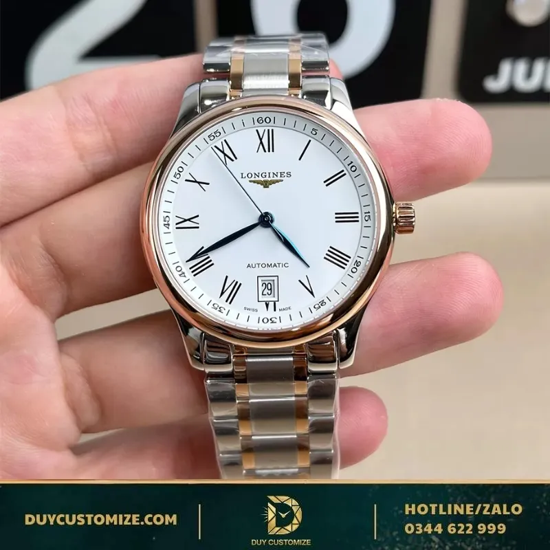 LONGINES Men 40mm Roman Numeral Watch