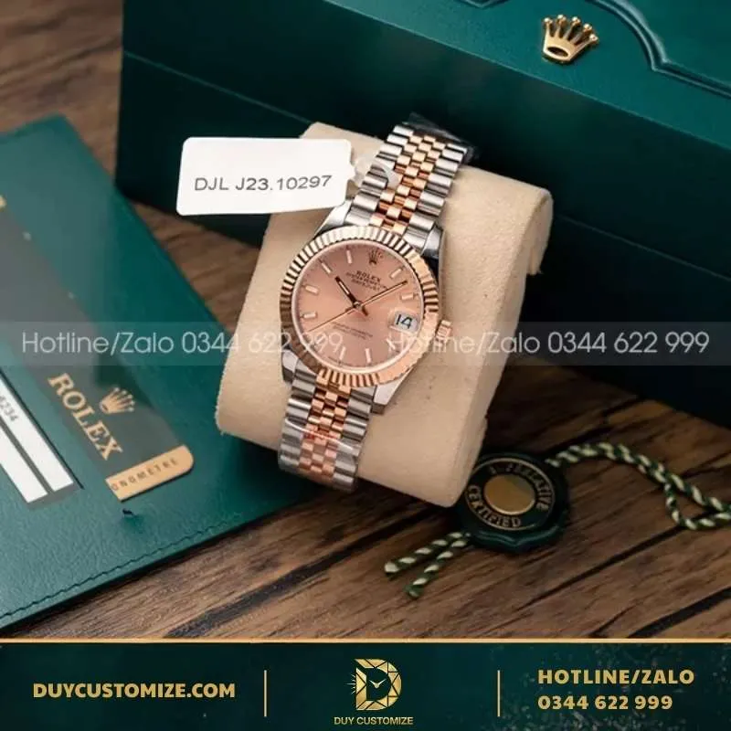 Rolex Datejust Ladies 31MM 278271 Pink Dial 18K Rose Gold Plated Bracelet