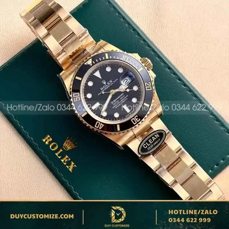 Rolex submariner full yellow gold clean factory
