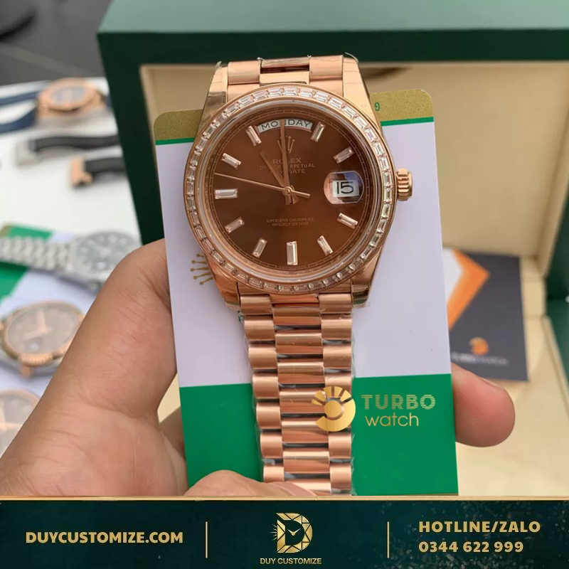 Rolex replica watch 1-1 Datejust Chocolate Dial Fluted
