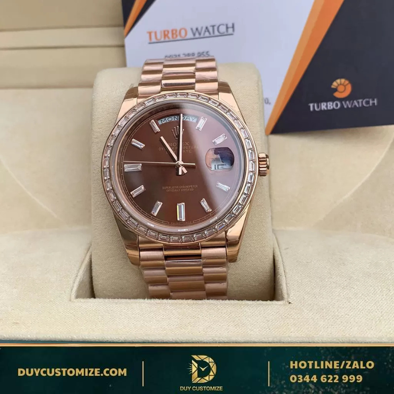 Fake Rolex Datejust Diamond Rose Gold 1:1