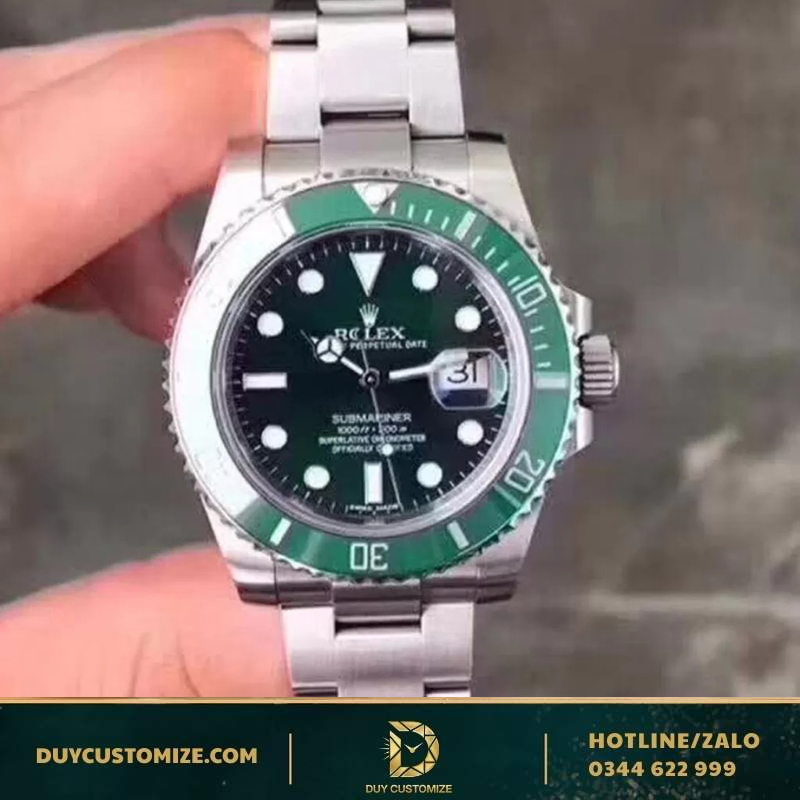 super fake Rolex 1-1 Submariner Date Steel HULK watch