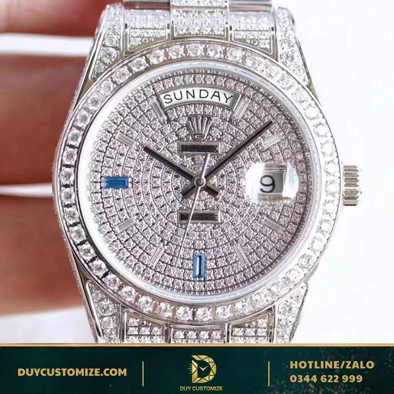 Rolex replica watch 1:1 Day-Date Pave 228239