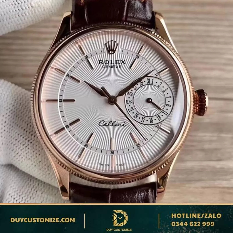 Rolex Super Replica 1:1 Cellini Date Everose Watch