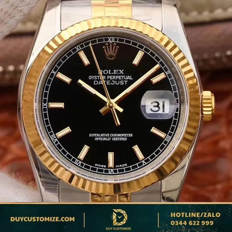 Rolex replica 1:1 Datejust gold/steel watch