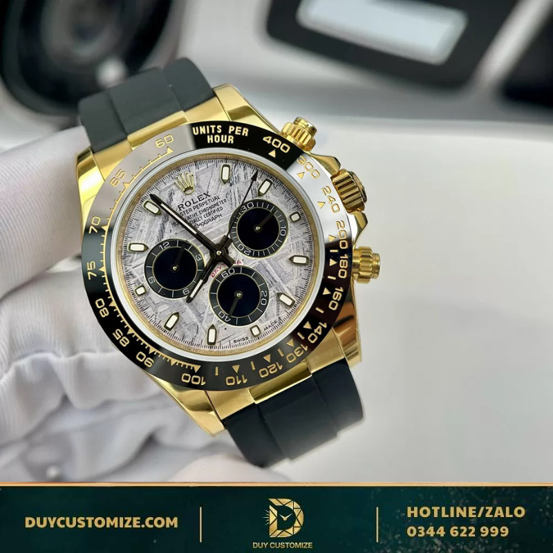 Fake Rolex 1:1 Cosmograph Daytona 116515LN Watch with Meteorite Dial