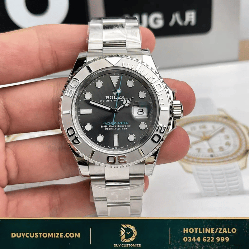 Fake Rolex Yacht-Master 1:1 116622 Watch with Gray Dial