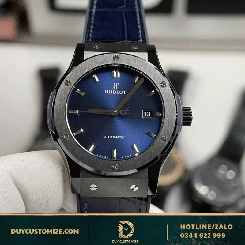 Hublot Fake 1-1 Classic Fusion Blue Ceramic Watch