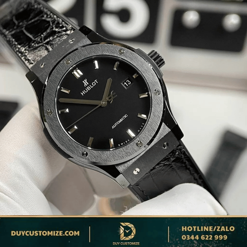 Hublot Rep 1-1 Classic Fusion Black Ceramic Watch