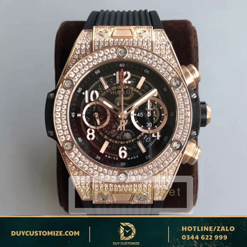 Hublot Super Replica 1:1 BIGBANG KING GOLD PAVE watch
