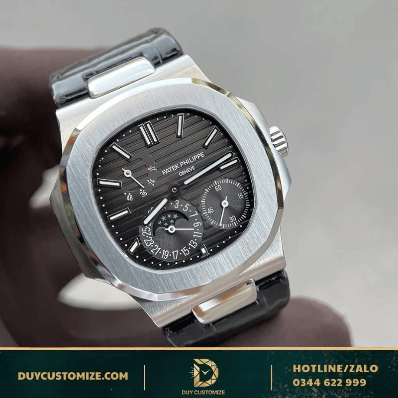 Patek Philippe Nautilus Super Replica 1:1 5712G-001 Leather Strap Watch