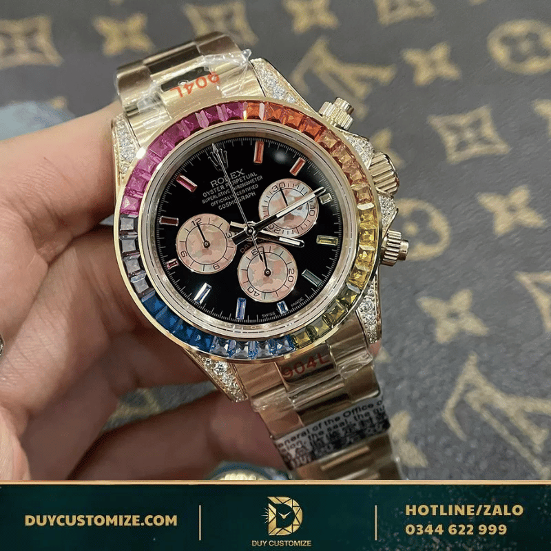 Rolex Cosmograph Daytona Replica 1:1 116595RBOW Black Dial