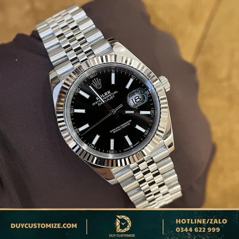 Rolex DateJust FAKE 1:1 41 116300 Black Dial Luminous Hour Markers