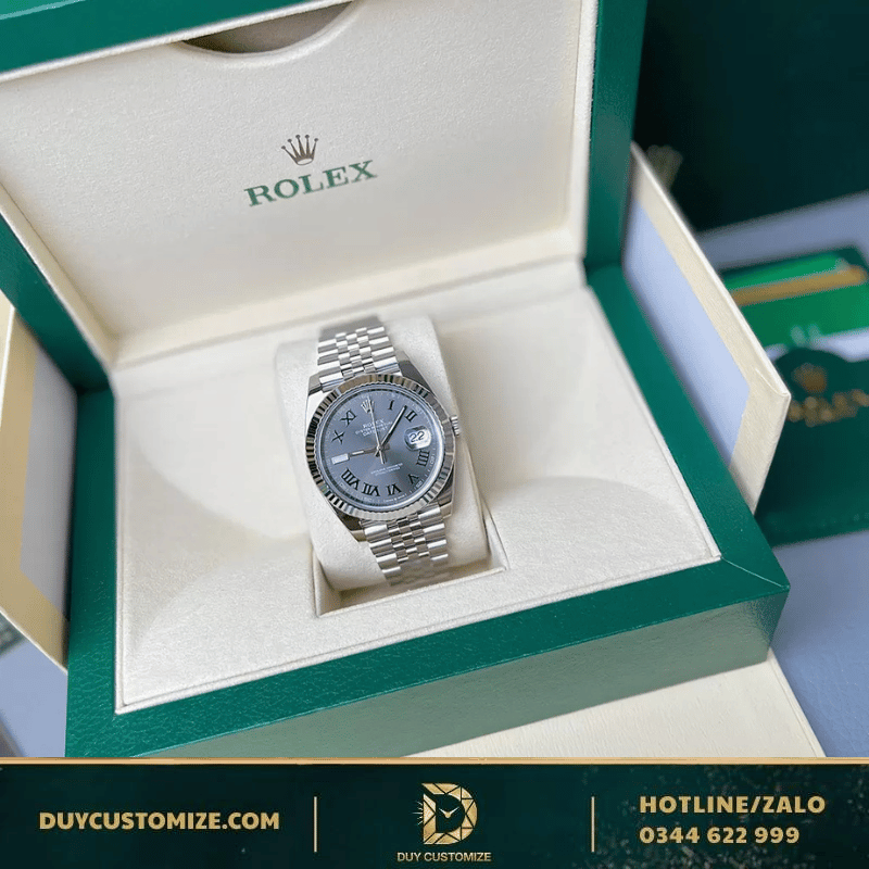 Rolex DateJust Like Auth 1:1 41 126300 Wimbledon Dial Luminous Hour Markers