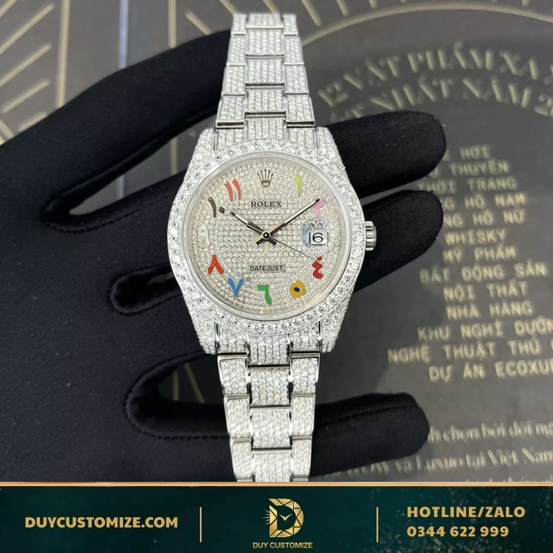 Rolex Datejust 41 Fake 1:1 Watch with Roman Numerals and Oyster Bracelet