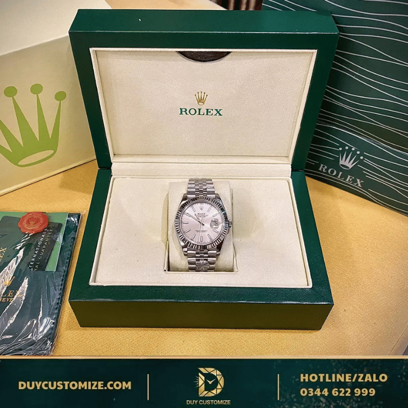 Rolex Datejust Super Fake 1:1 41 126300 Silver Dial Luminous Hour Markers