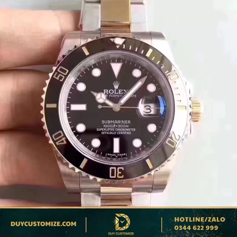Rolex replica 1:1 Submariner gold and black watch