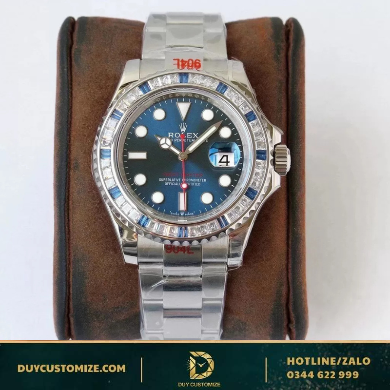 Super Fake Rolex YACHT MASTER 41 DIAMOND BEZEL Watch